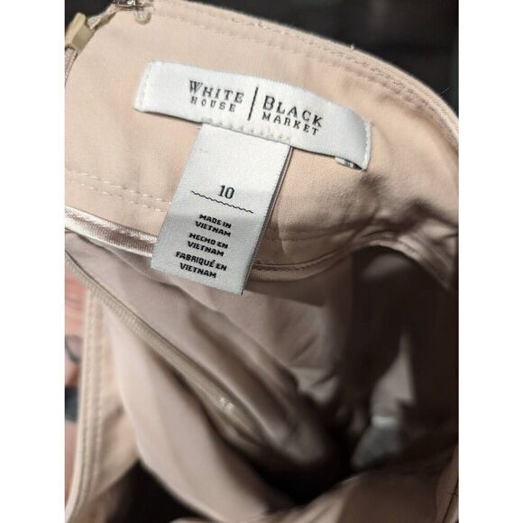 White House Black Market beige pencil skirt 10 - Picture 3 of 3